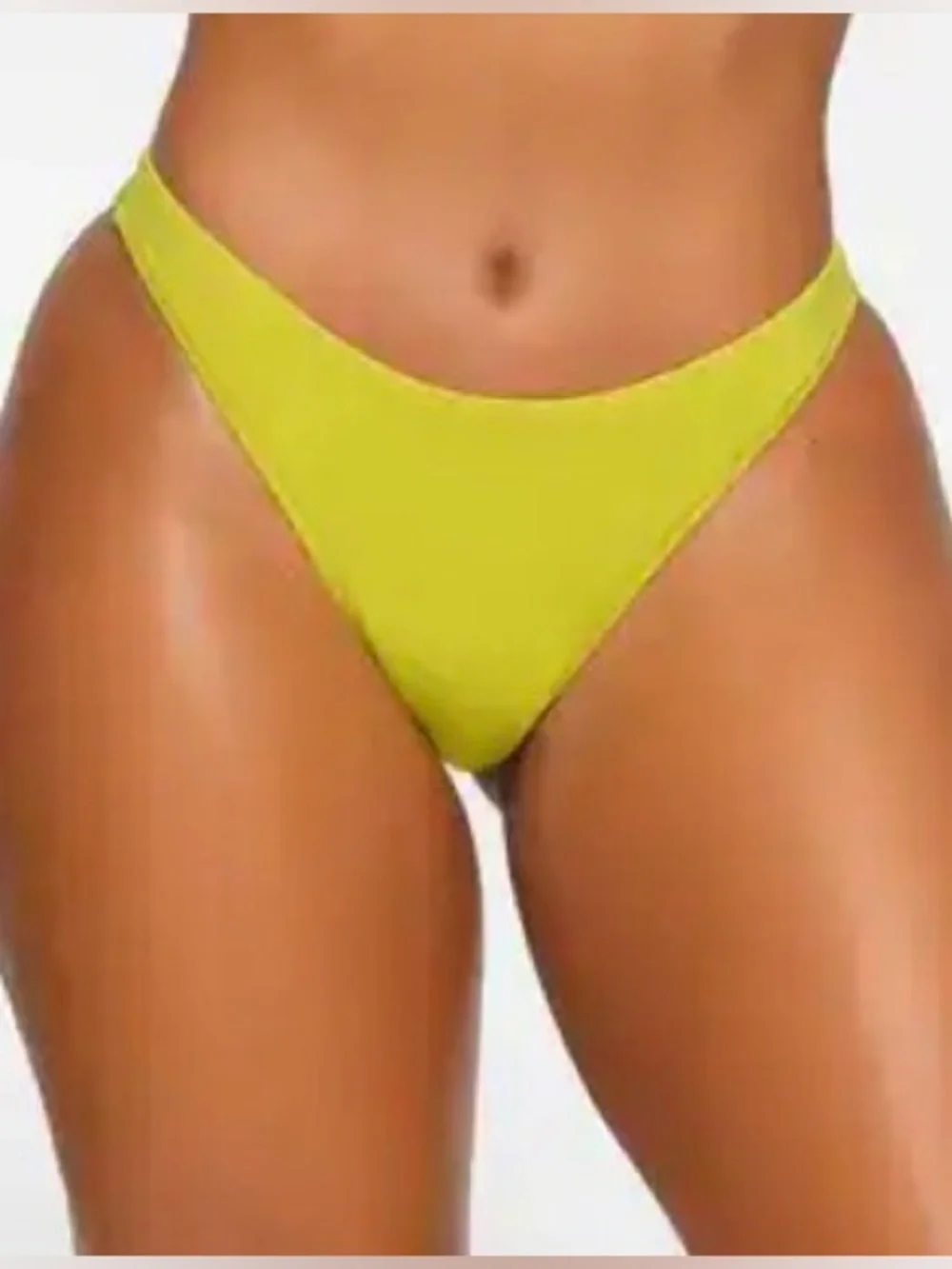 NWT SKIMS Plus Size Recycled Swim Mid Coverage Bottom Color Citrus - Size 3XL